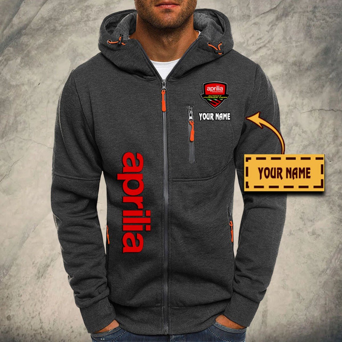 Aprilia Kapuzensweatjacke – Bild 4