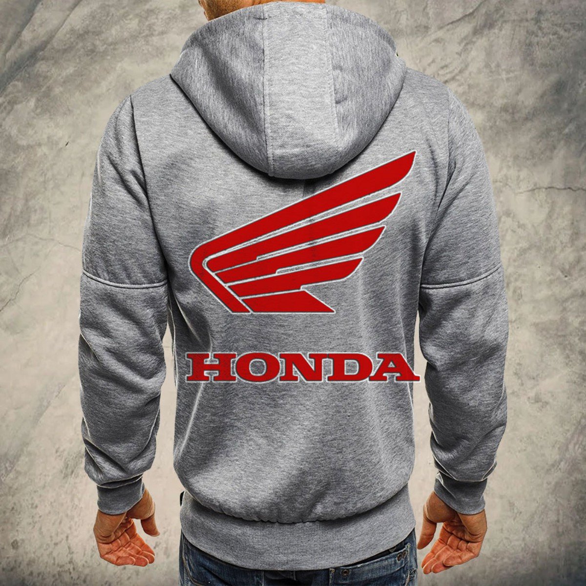 Honda Motorcycle Kapuzensweatjacke – Bild 7