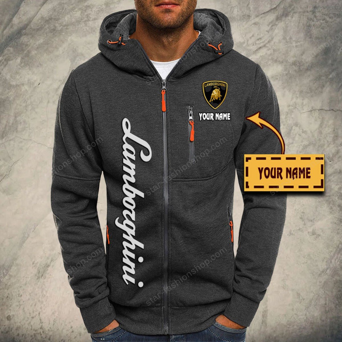 Lamborghini Kapuzensweatjacke – Bild 4