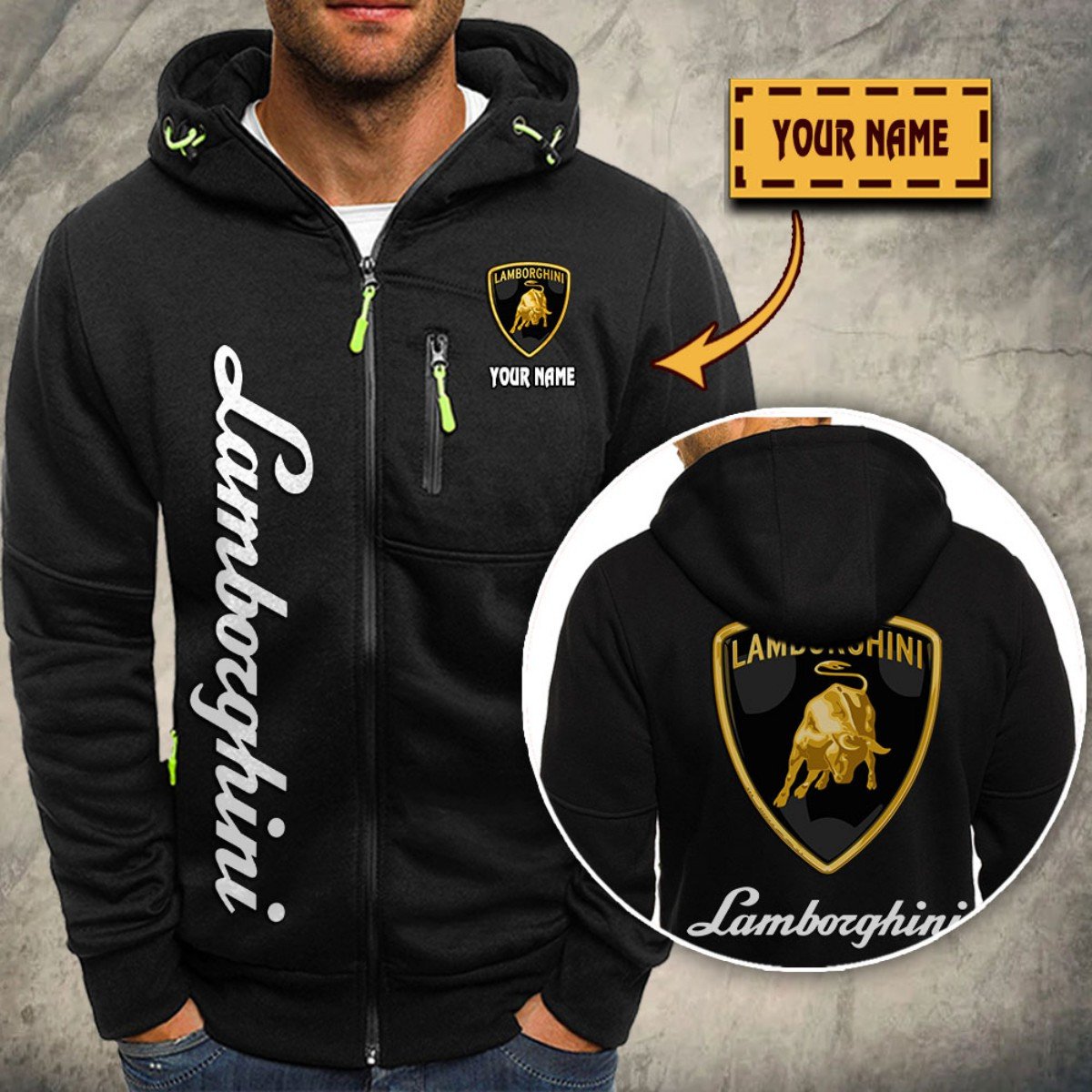 Lamborghini Kapuzensweatjacke