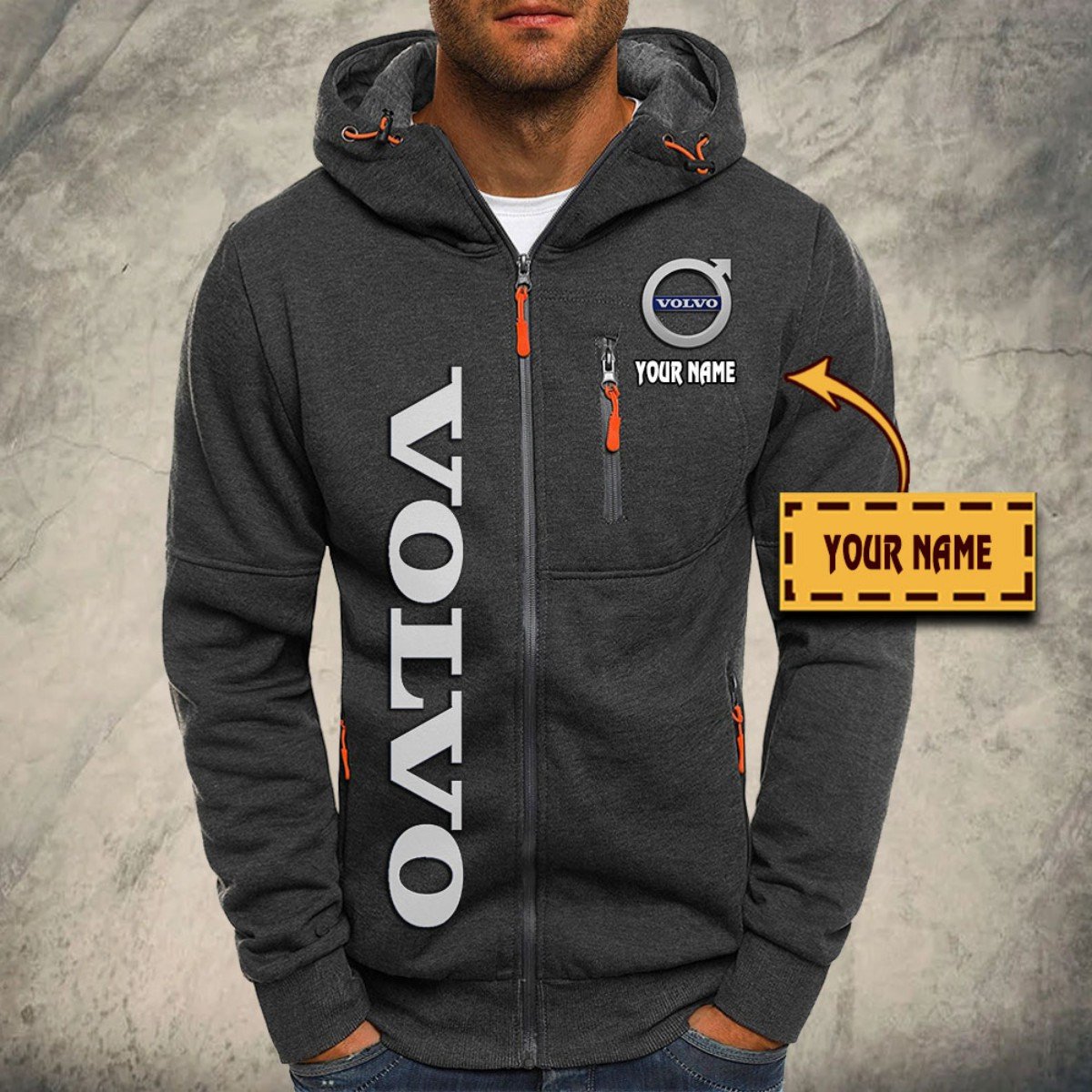 Volvo Kapuzensweatjacke – Bild 4