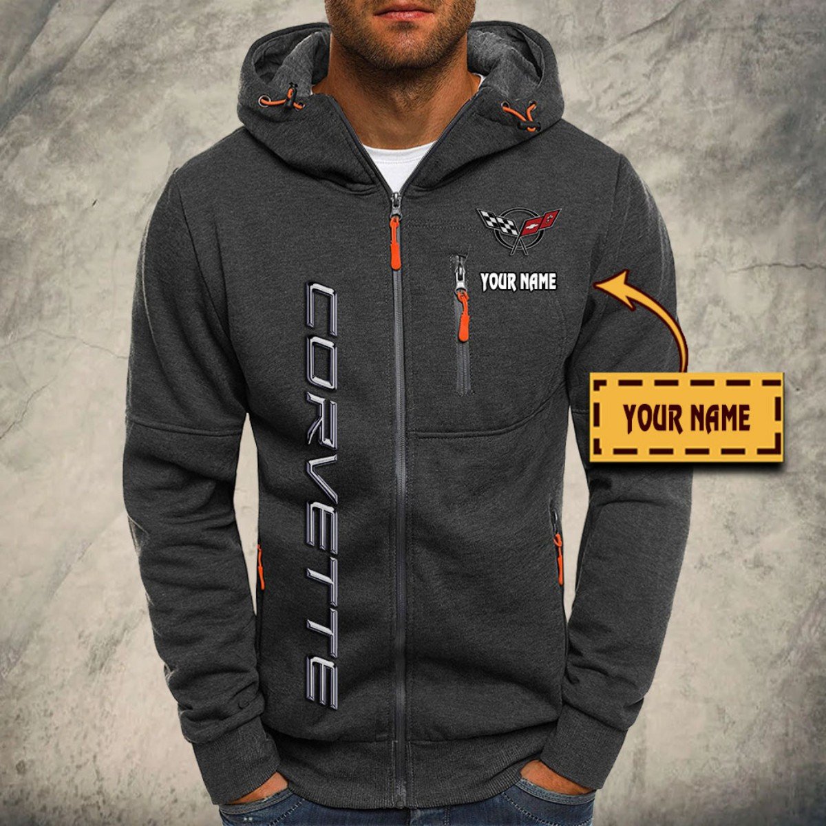 Corvette C5 Kapuzensweatjacke – Bild 4