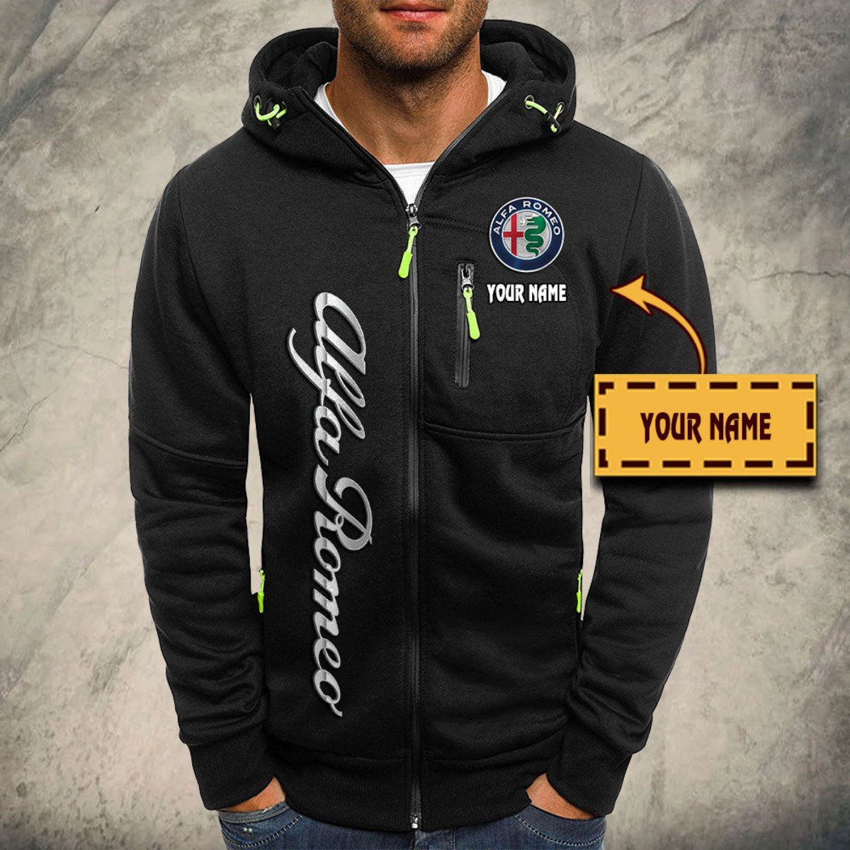 Alfa Romeo Red Kapuzensweatjacke – Bild 2