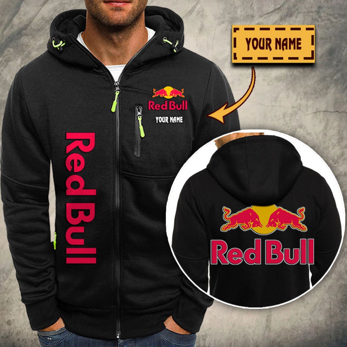 Red Bull Kapuzensweatjacke
