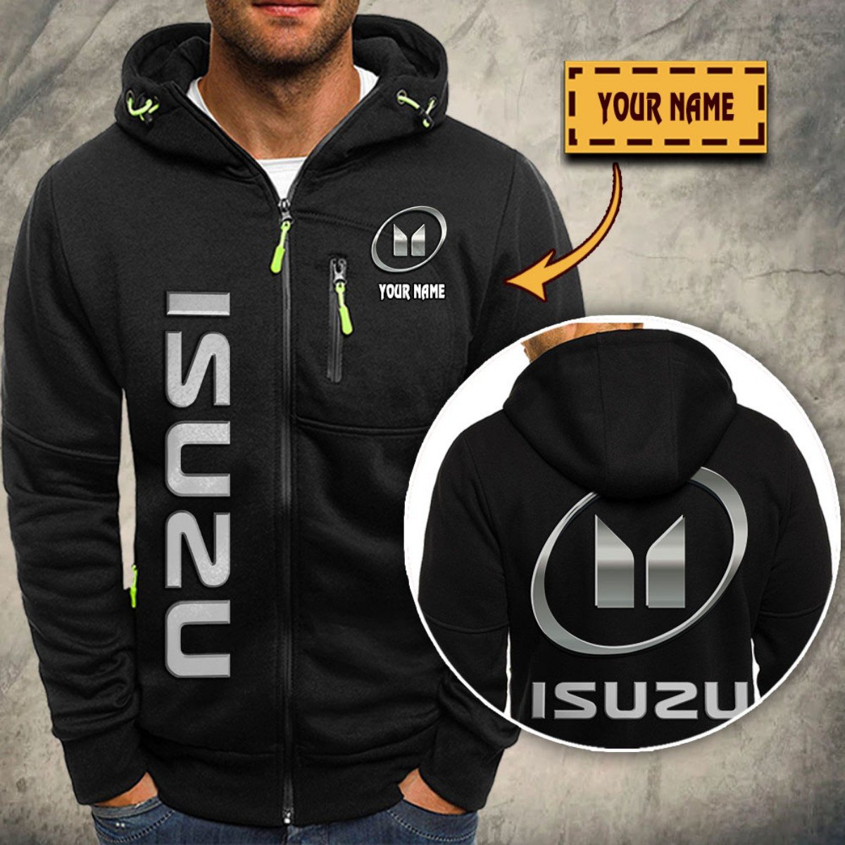Isuzu Kapuzensweatjacke