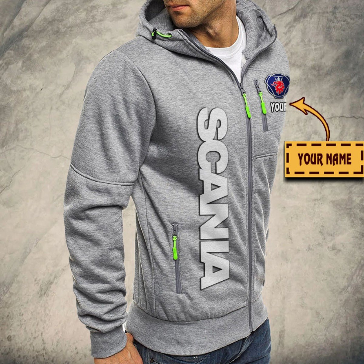 Scania Kapuzensweatjacke – Bild 6
