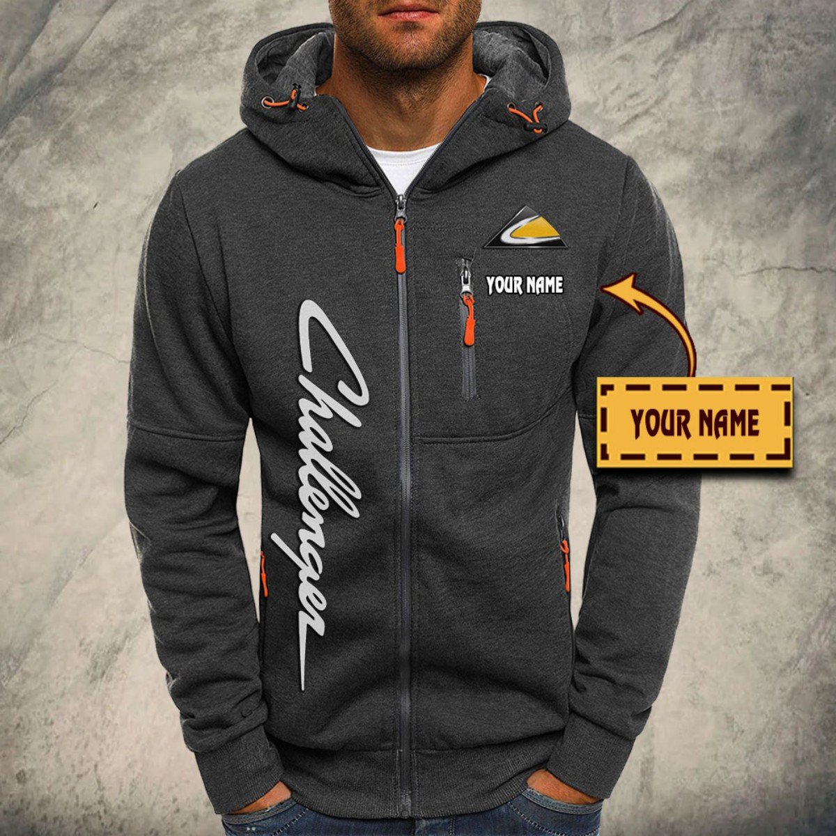 Challenger Kapuzensweatjacke – Bild 4
