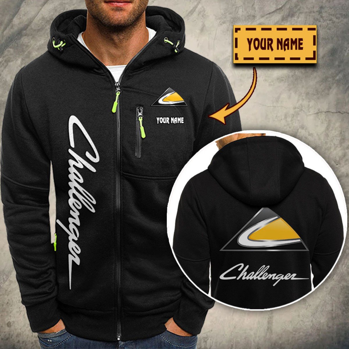 Challenger Kapuzensweatjacke