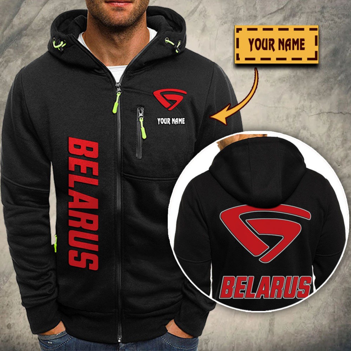 Belarus Kapuzensweatjacke