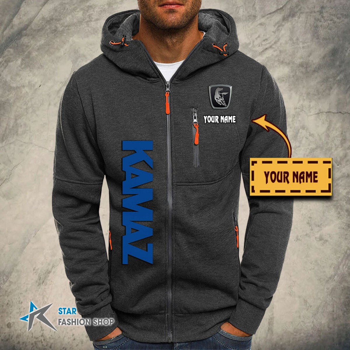 Kamaz Kapuzensweatjacke – Bild 4