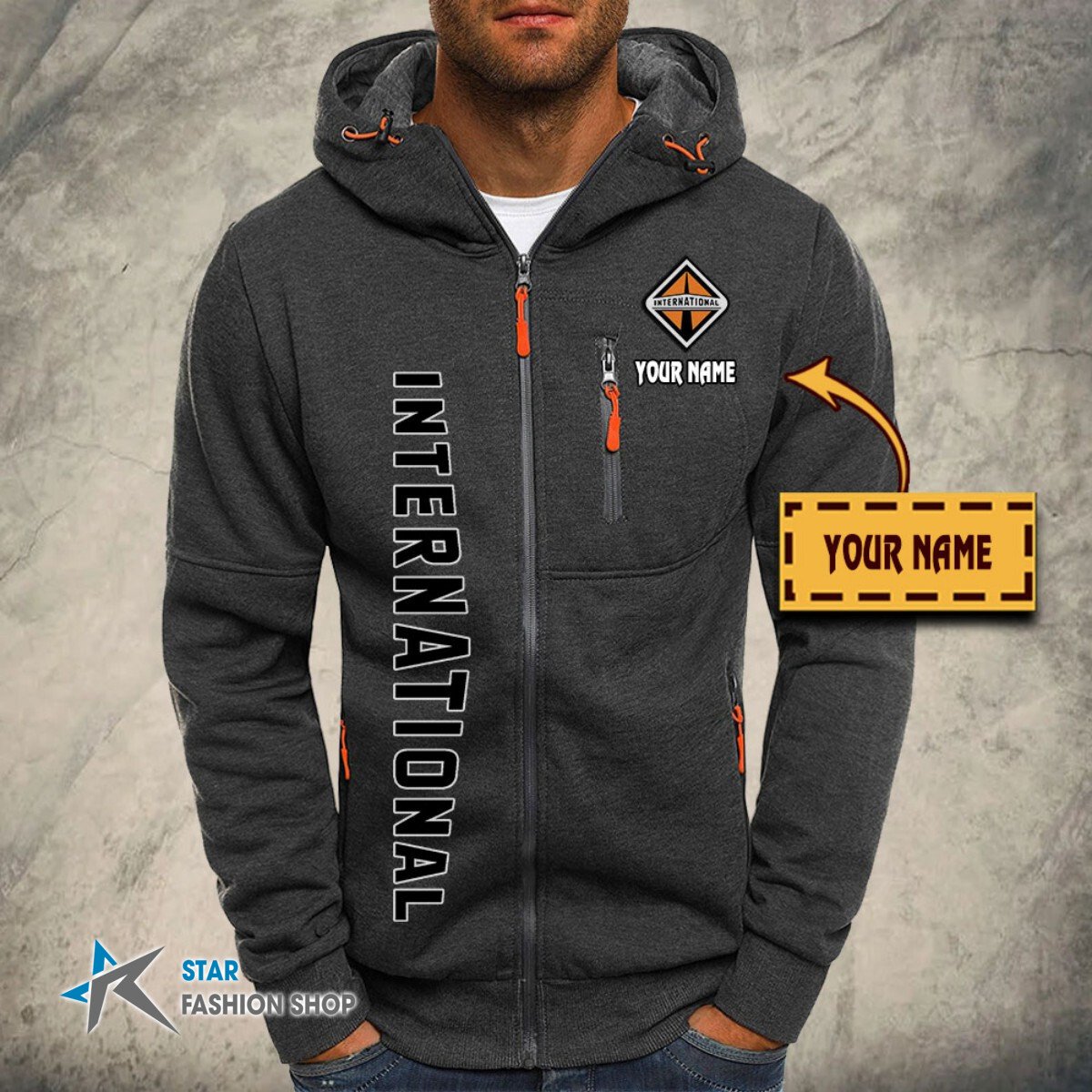International Kapuzensweatjacke – Bild 4