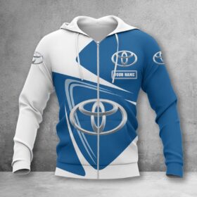 Toyota Blue Zip Hoodie