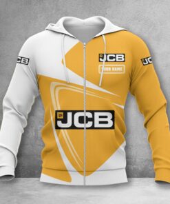 JCB Agricultural Tractors Zip Hoodie