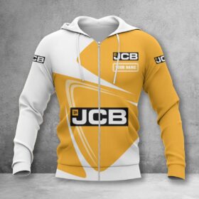 JCB Agricultural Tractors Zip Hoodie