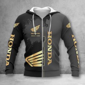 Honda Motorcycle Zip Hoodie