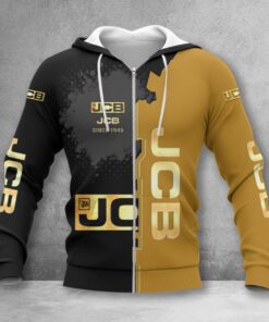JCB Agricultural Tractors Zip Hoodie