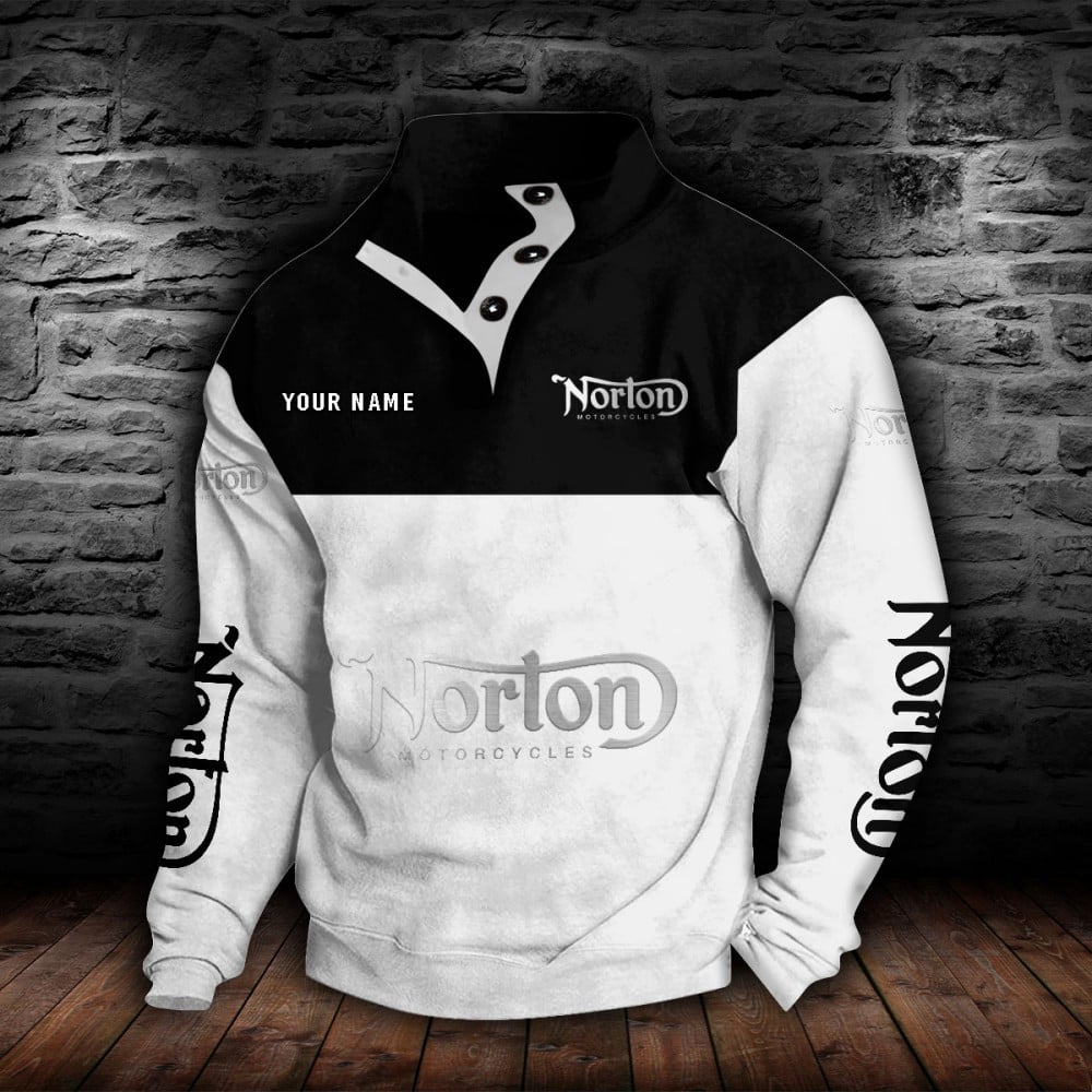 Norton Motorcycles Stehkragen-Sweatshirt – Bild 8
