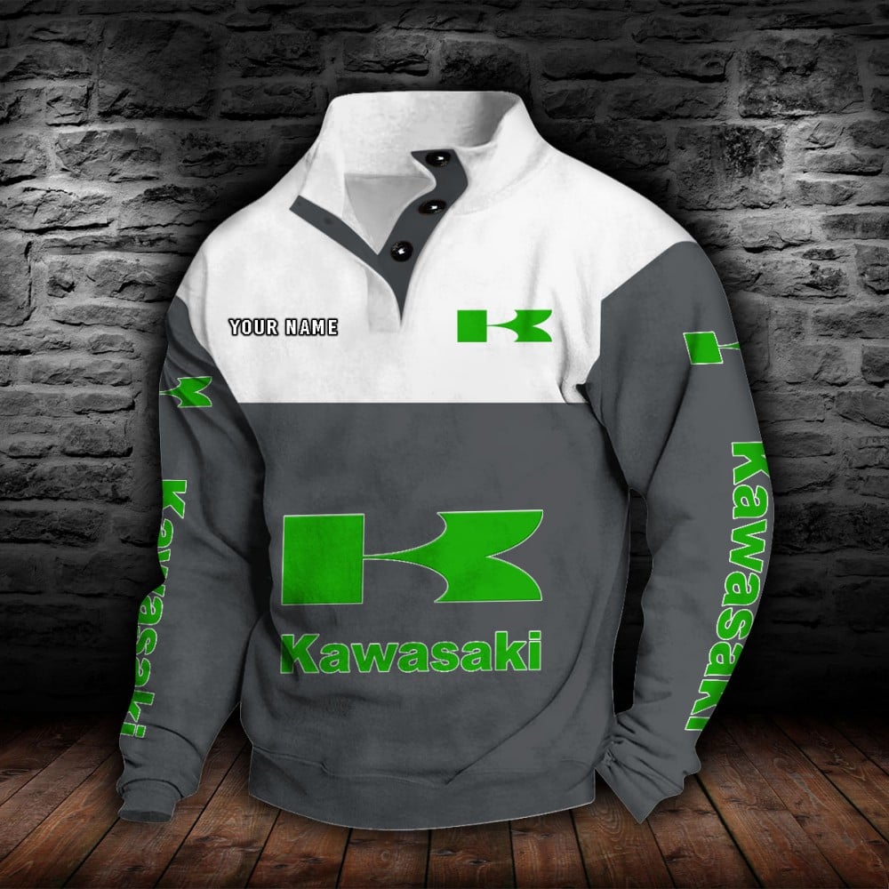 Kawasaki Stehkragen-Sweatshirt – Bild 4