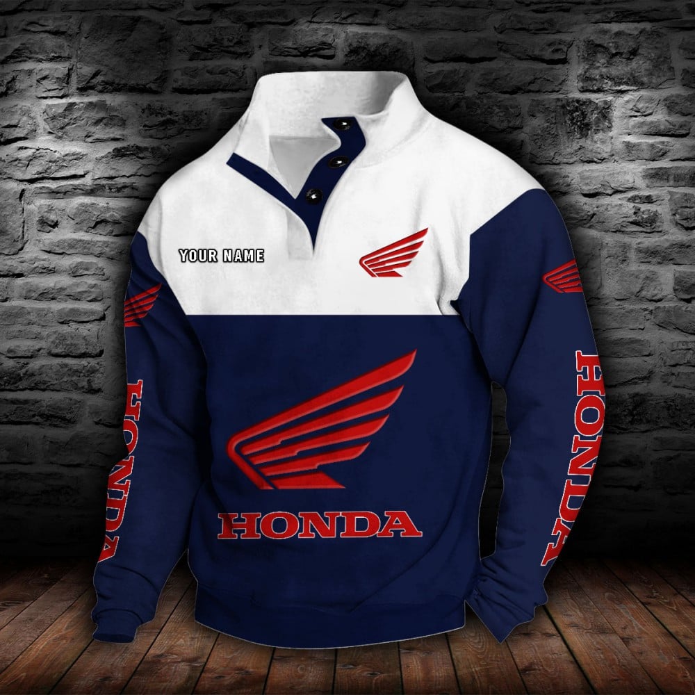 Honda Motorcycle Stehkragen-Sweatshirt – Bild 8