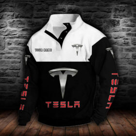 Tesla Stehkragen-Sweatshirt