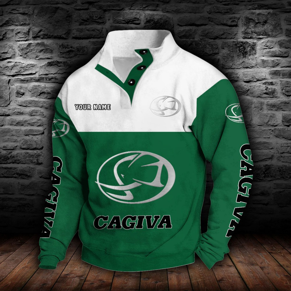 Cagiva Motorcycles Stehkragen-Sweatshirt – Bild 4