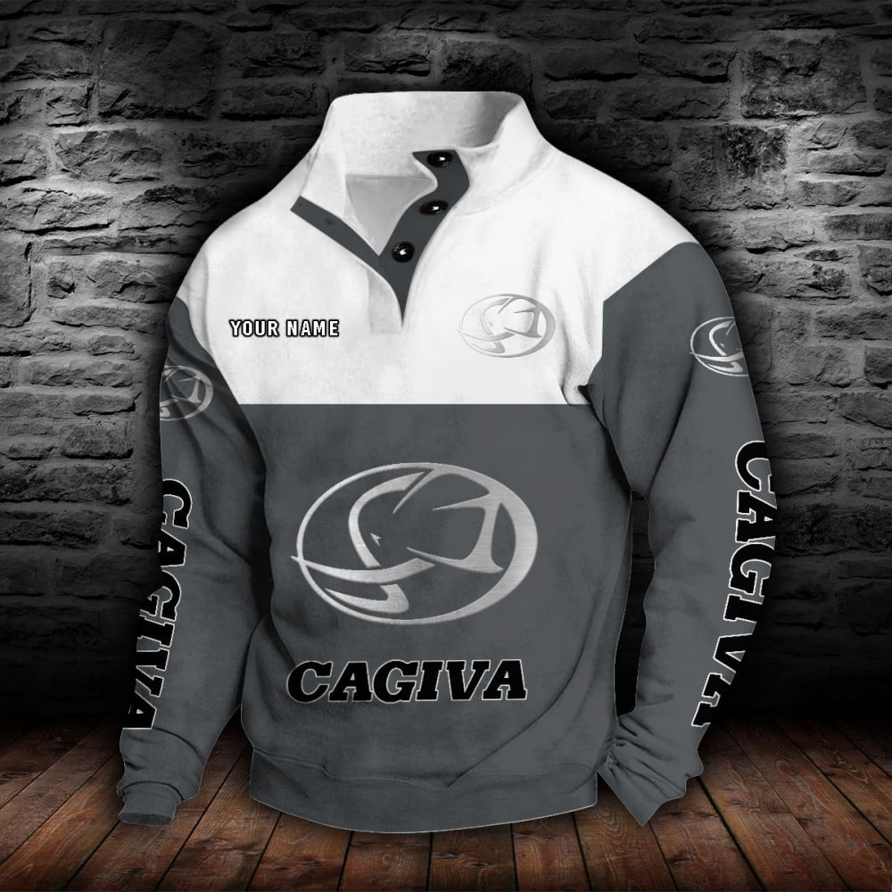 Cagiva Motorcycles Stehkragen-Sweatshirt