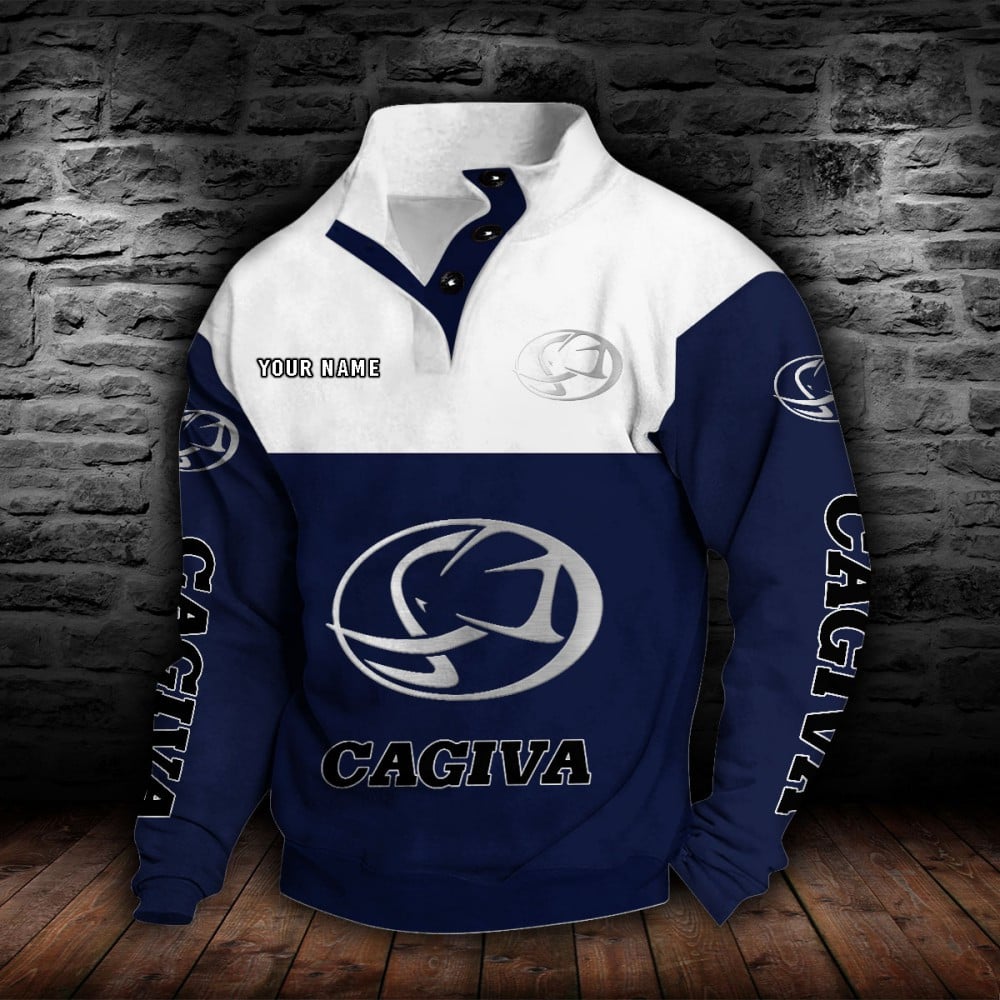Cagiva Motorcycles Stehkragen-Sweatshirt – Bild 6