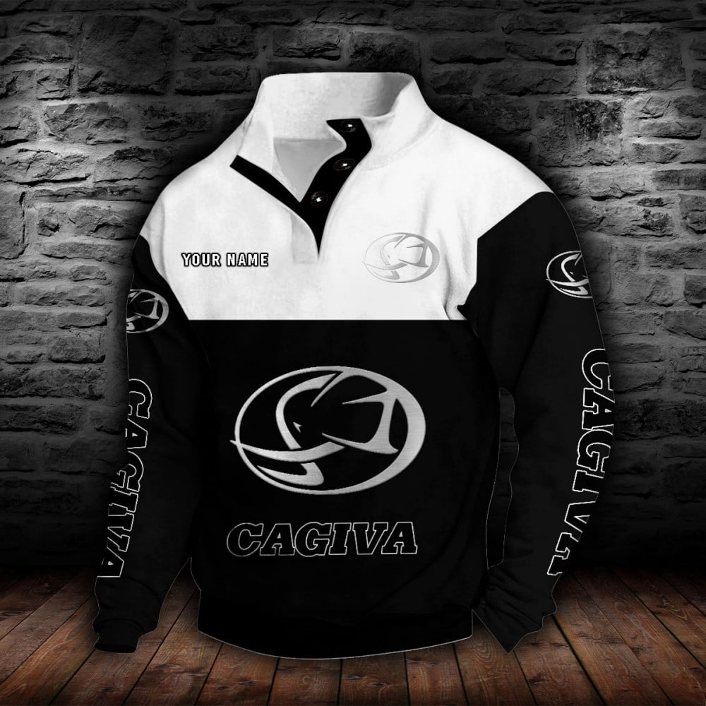 Cagiva Motorcycles Stehkragen-Sweatshirt – Bild 2