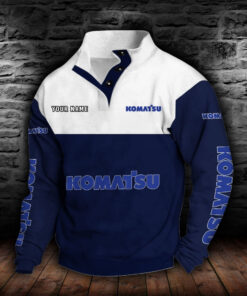 Komatsu Stehkragen-Sweatshirt
