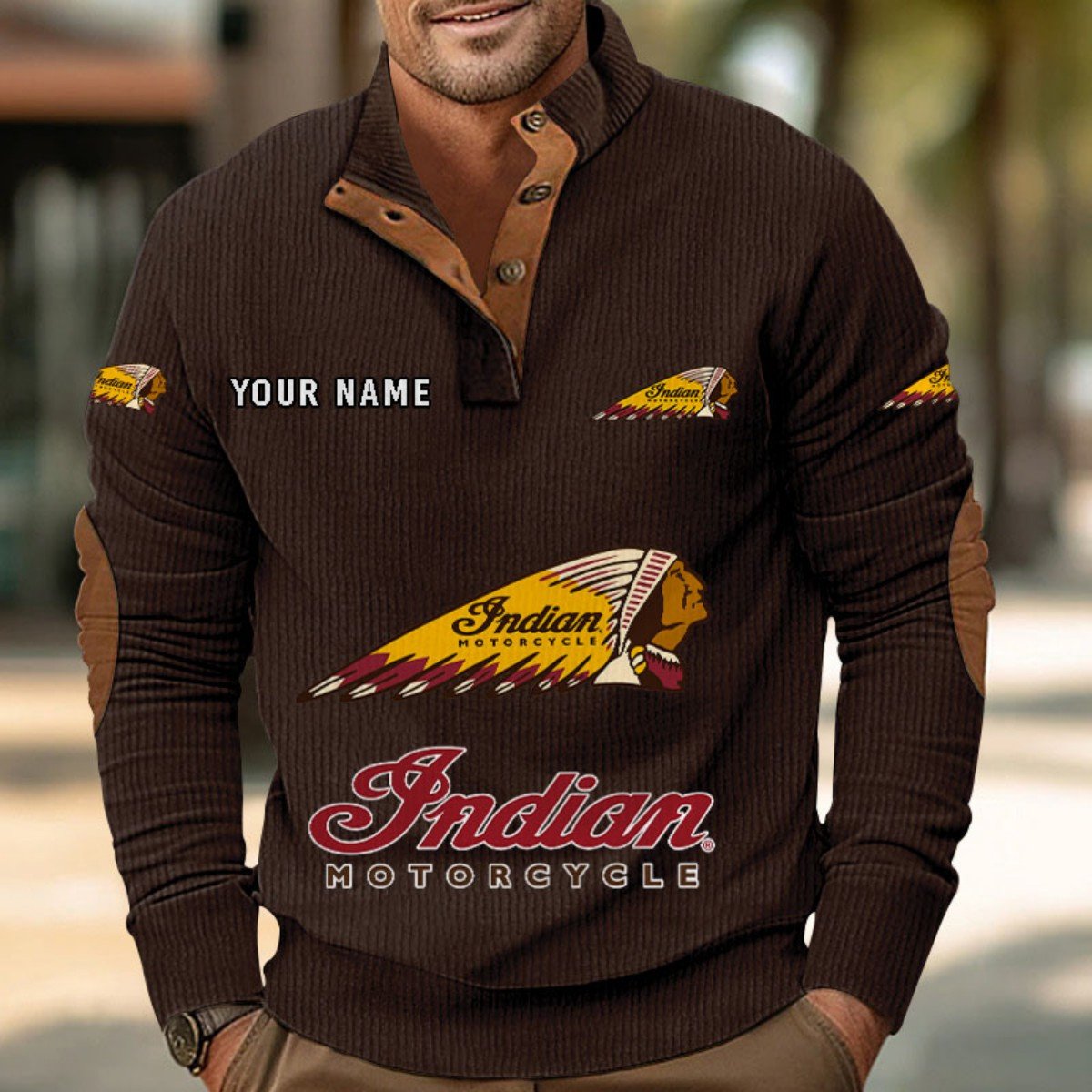 Indian Motorcycle Strickpullover – Bild 4