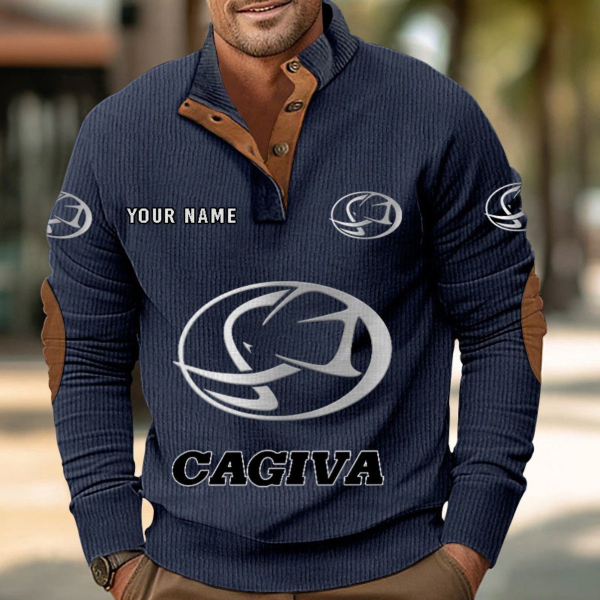 Cagiva Motorcycles Strickpullover – Bild 2