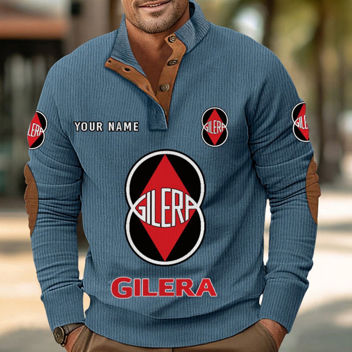 Gilera Motorcycles Strickpullover – Bild 9