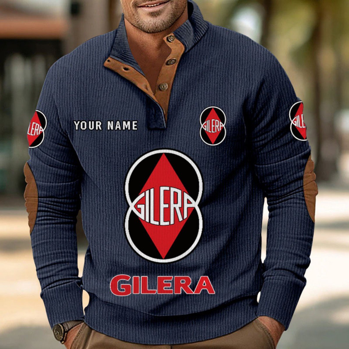 Gilera Motorcycles Strickpullover – Bild 2