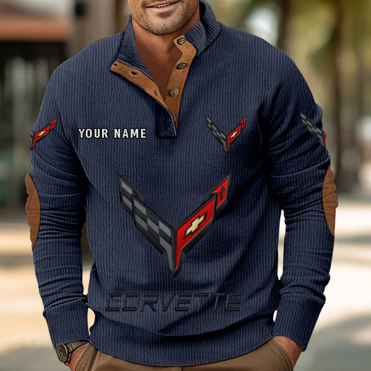 Chevrolet Corvette Strickpullover – Bild 2