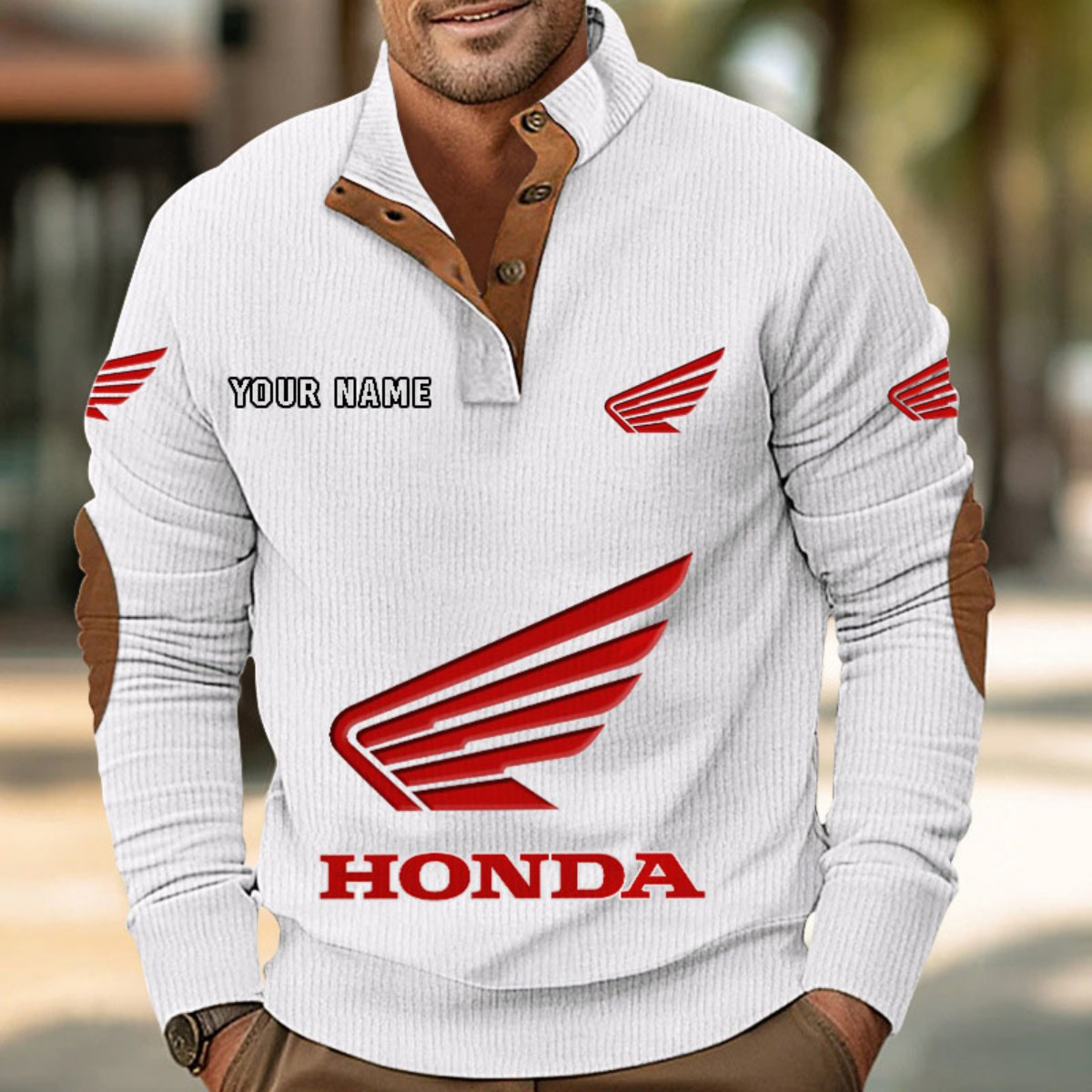Honda Motorcycle Strickpullover – Bild 7