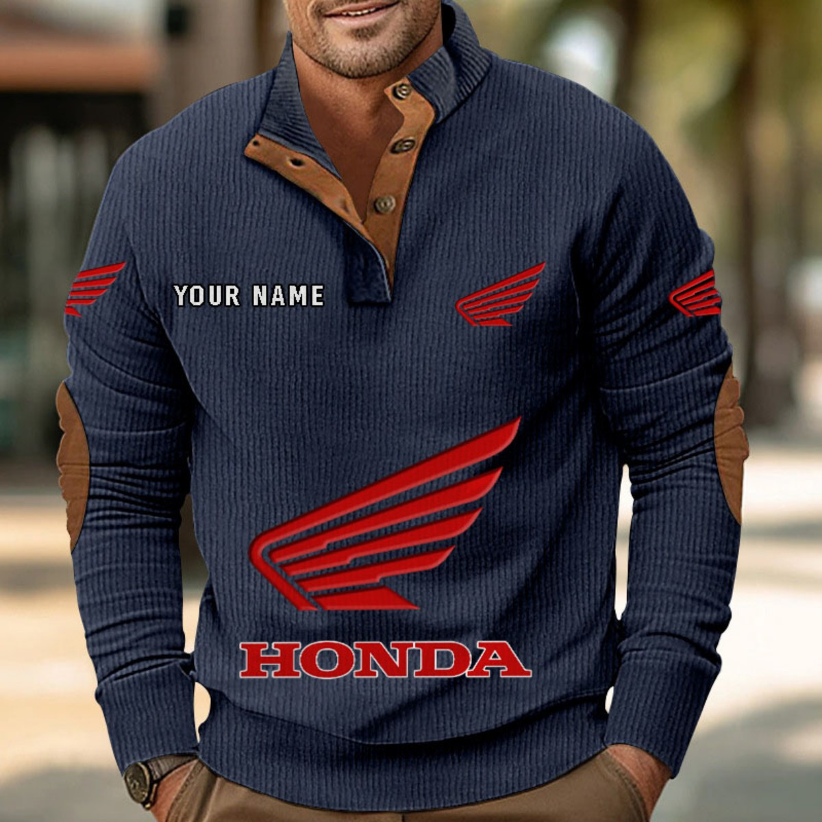 Honda Motorcycle Strickpullover – Bild 2