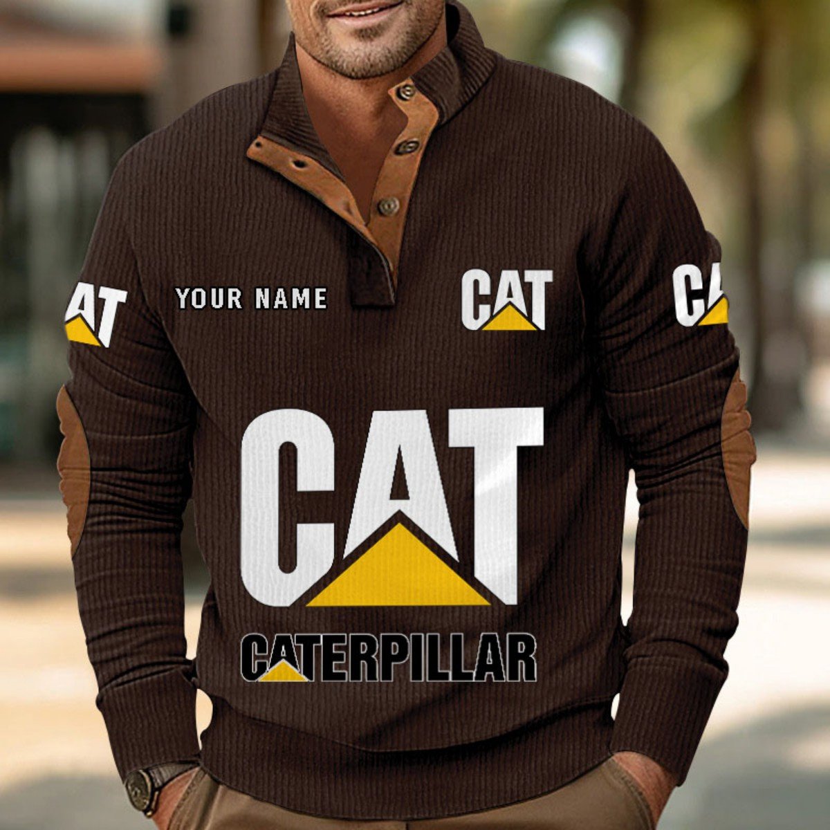 Caterpillar Inc Strickpullover – Bild 5