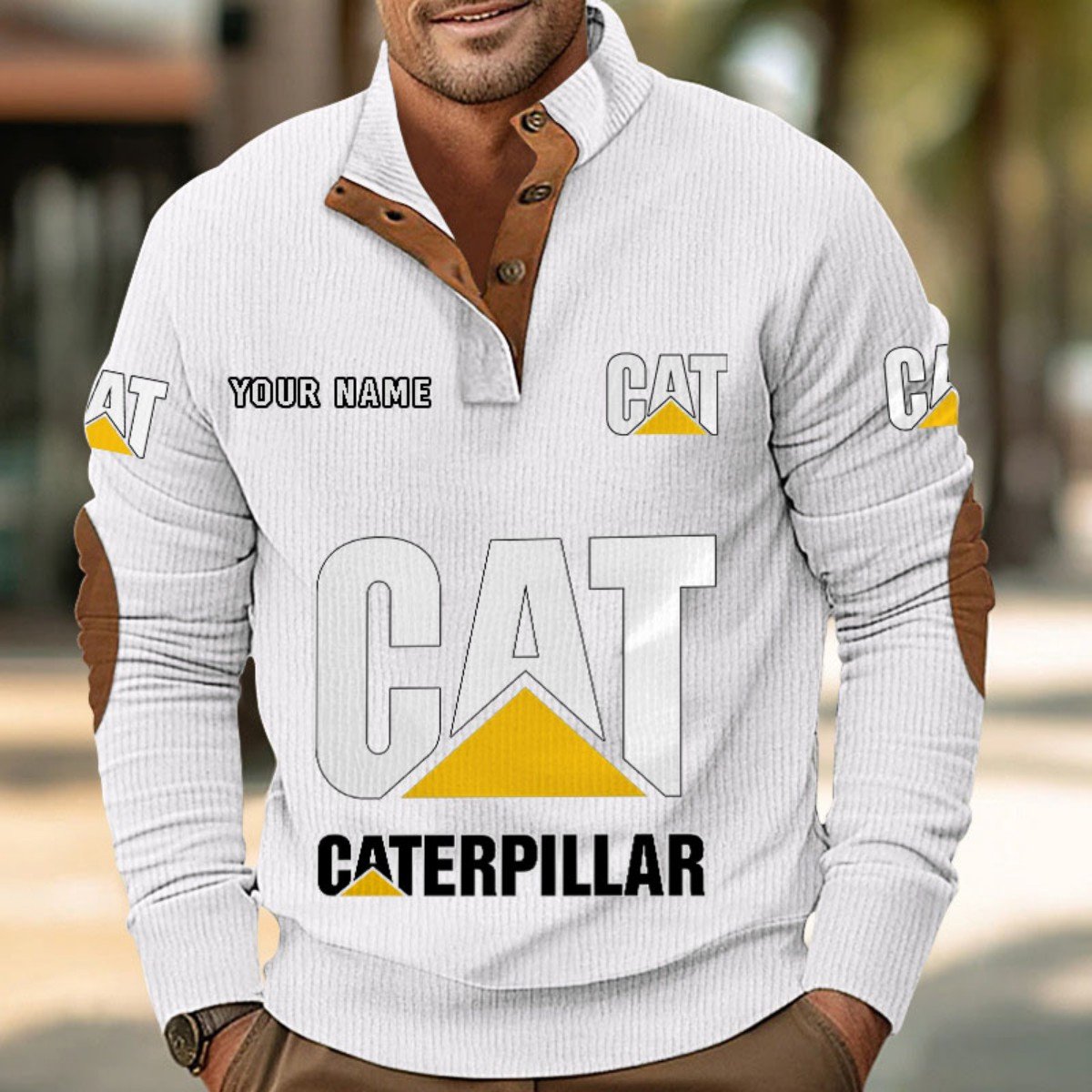 Caterpillar Inc Strickpullover – Bild 7