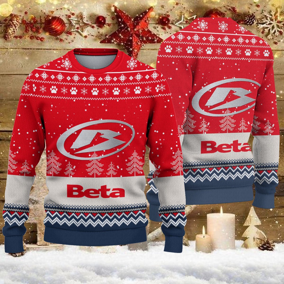 Weihnachtspullover Beta Motorcycles - Ugly Christmas Sweater