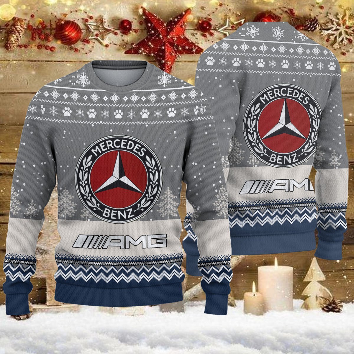Weihnachtspullover Mercedes-AMG – Ugly Christmas Sweater