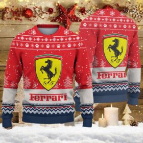 Weihnachtspullover Ferrari – Ugly Christmas Sweater