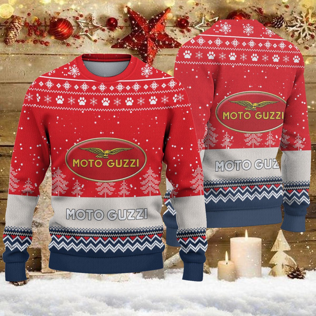 Weihnachtspullover Moto Guzzi - Ugly Christmas Sweater