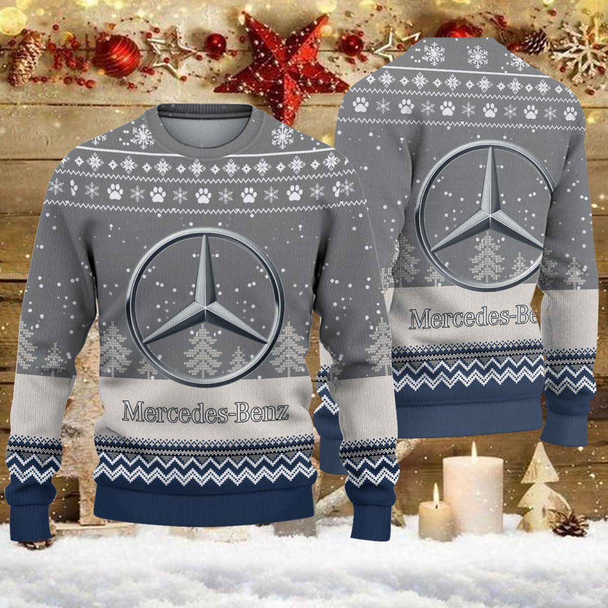 Weihnachtspullover Mercedes-Benz – Ugly Christmas Sweater