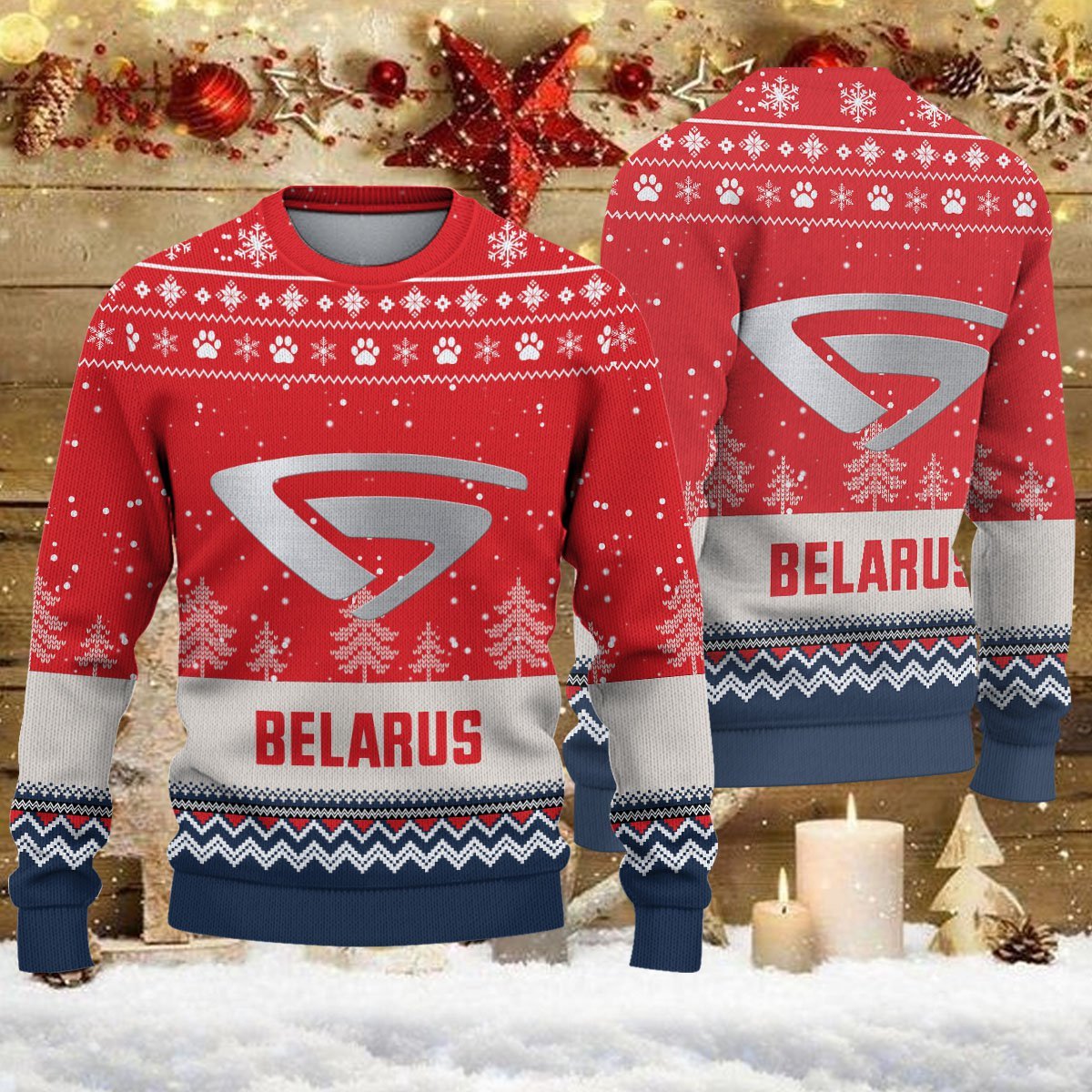 Weihnachtspullover Belarus - Ugly Christmas Sweater