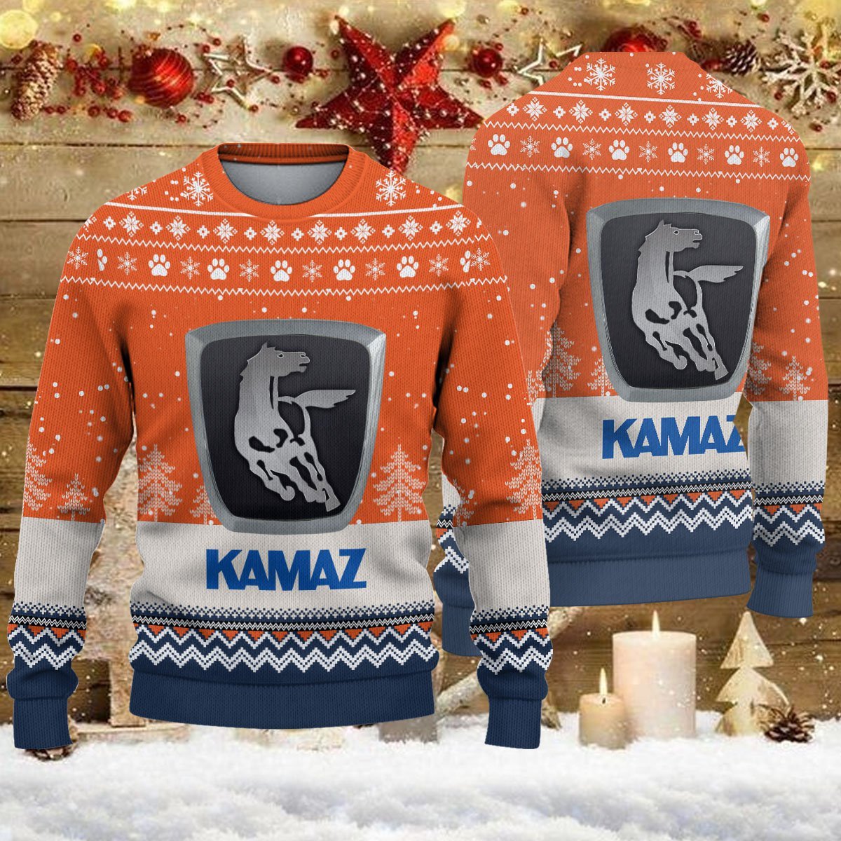 Weihnachtspullover Kamaz - Ugly Christmas Sweater