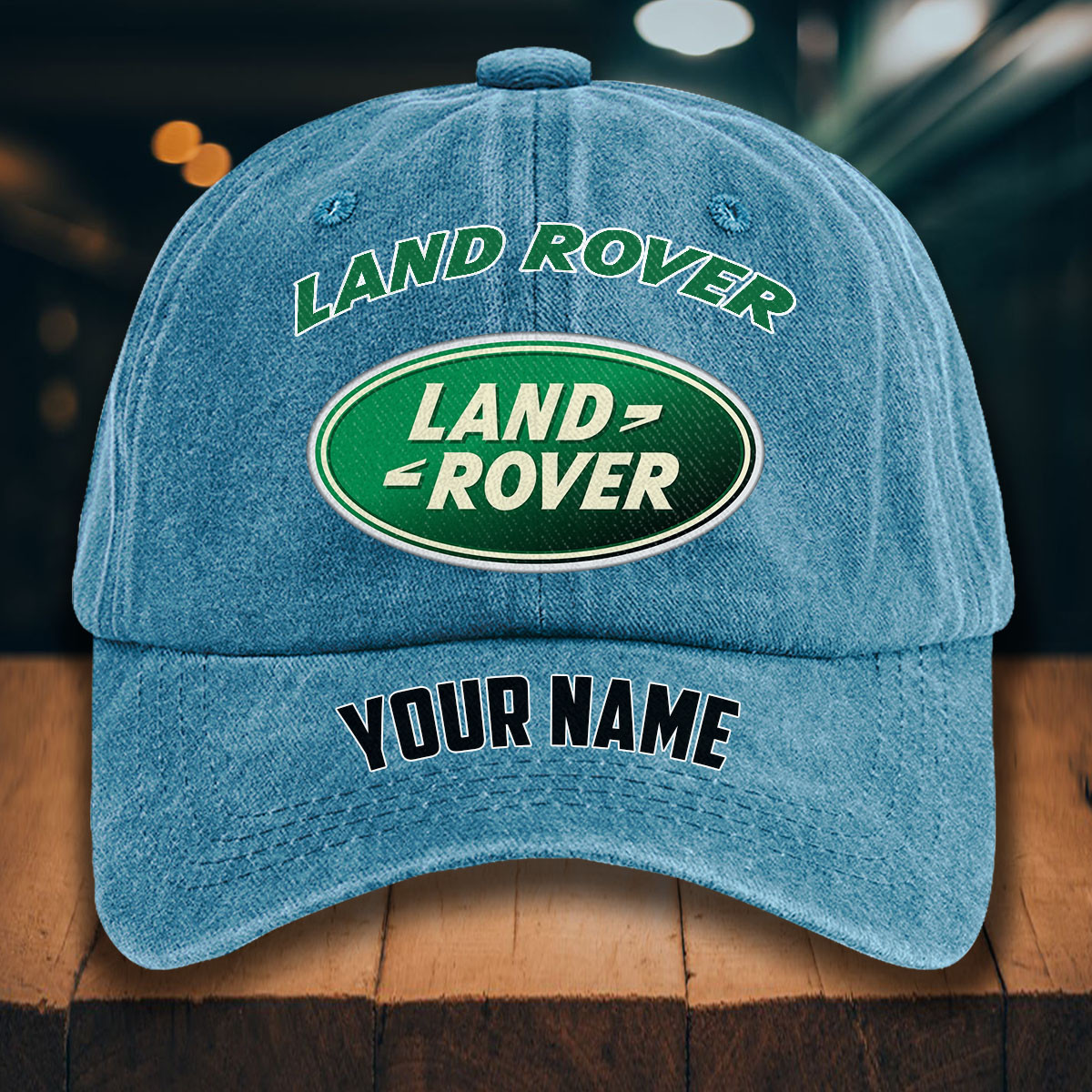 Land Rover Gewaschene Denim-Kappe – Bild 2