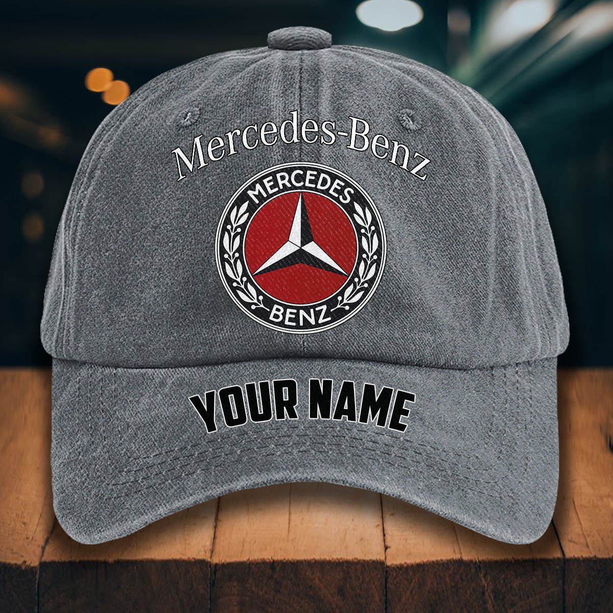 Mercedes-Benz Gewaschene Denim-Kappe – Bild 4