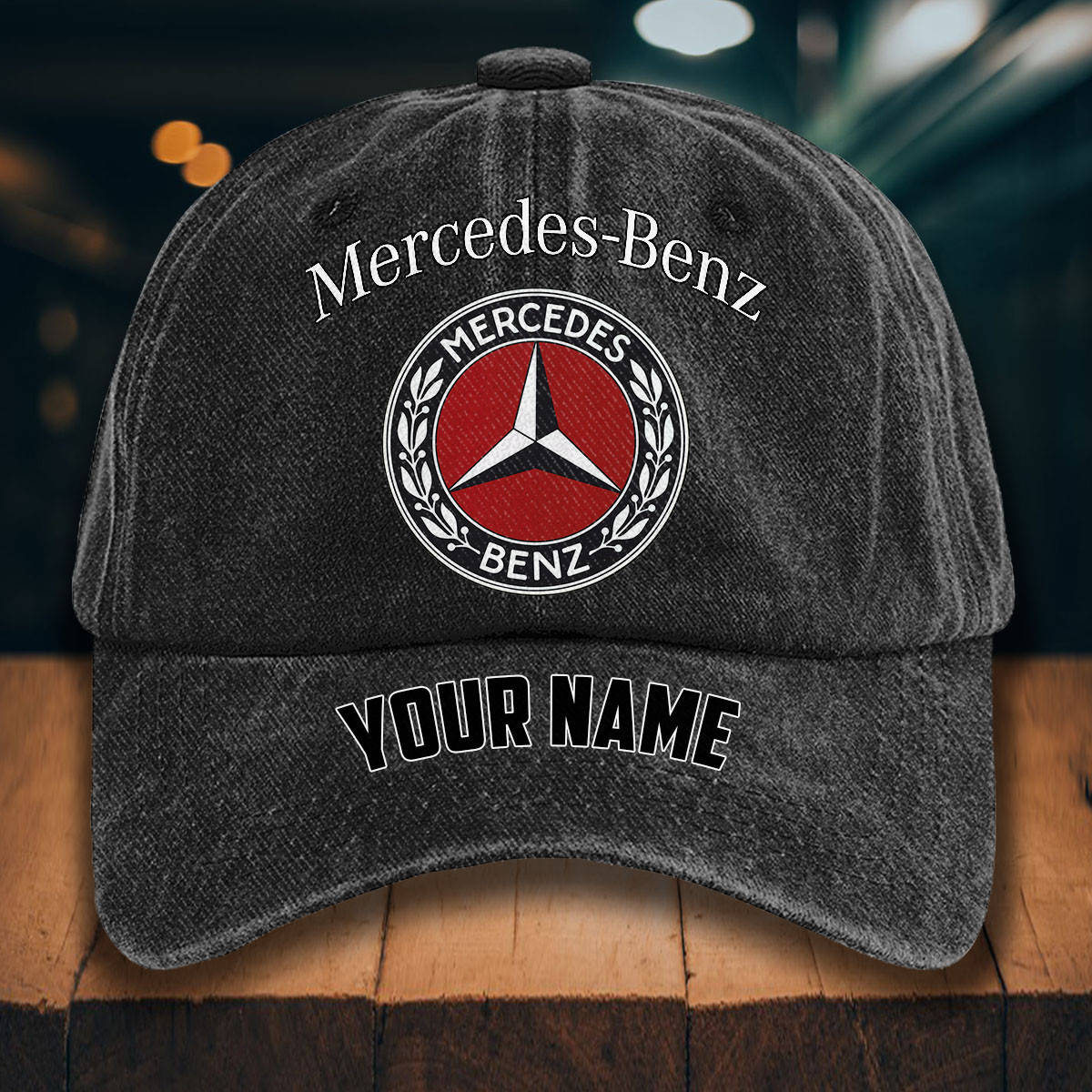 Mercedes-Benz Gewaschene Denim-Kappe