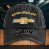 Chevrolet Gewaschene Denim-Kappe