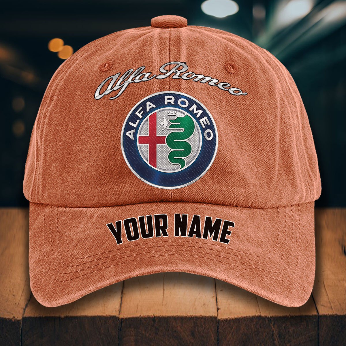 Alfa Romeo Gewaschene Denim-Kappe – Bild 8